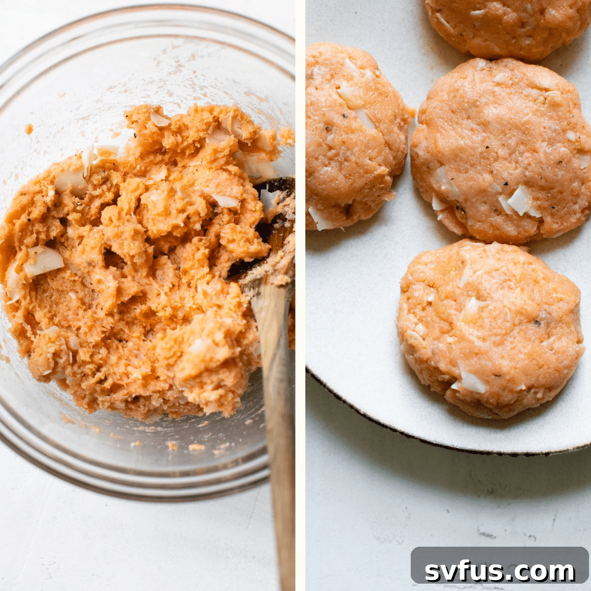 uncooked salmon burgers