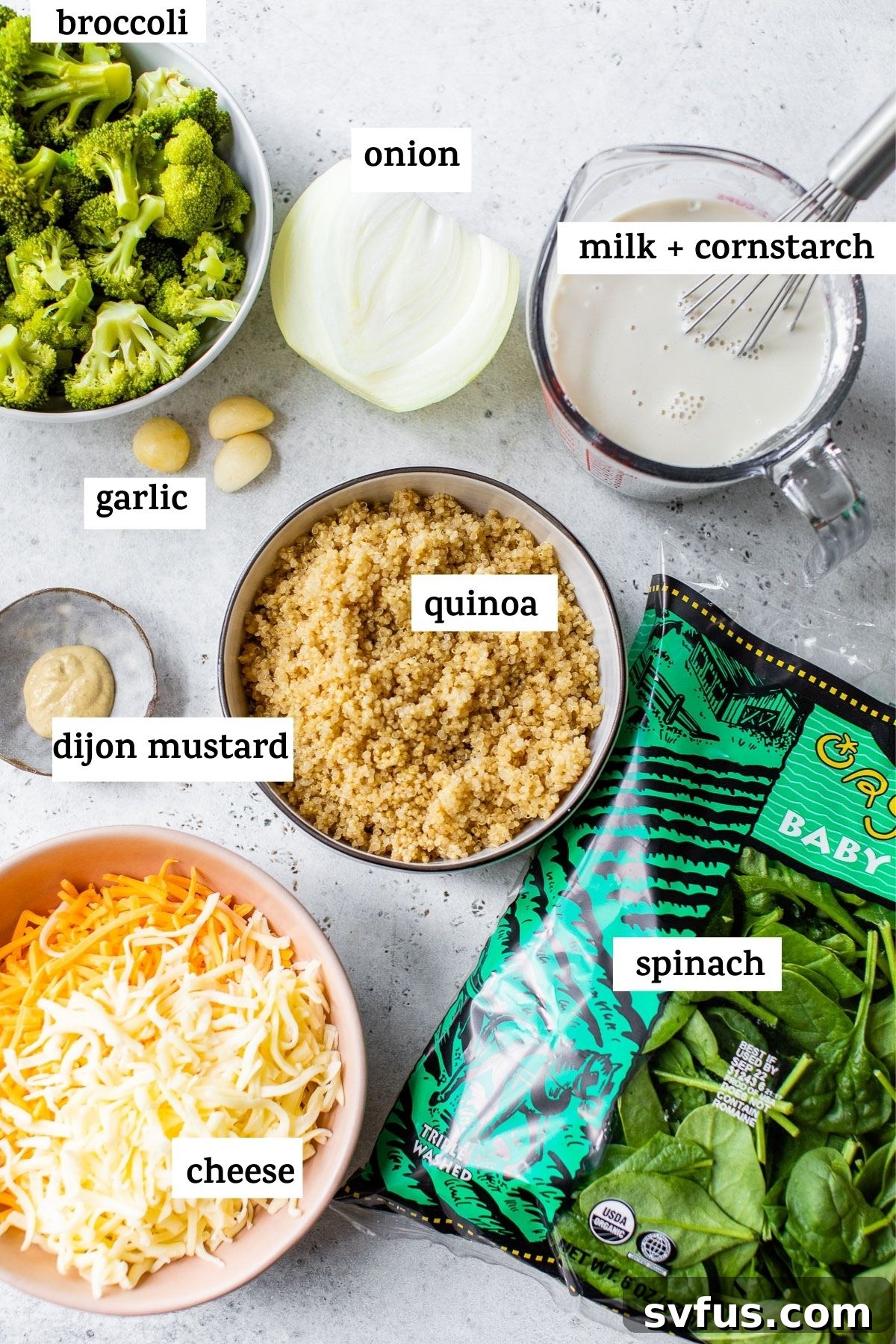 ingredients on a table with text overlay