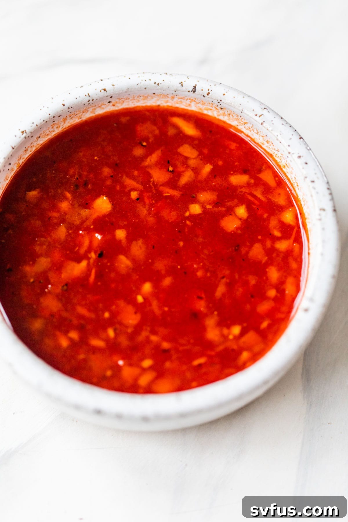 small bowl of harissa sauce
